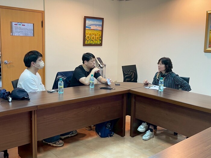 計畫主持人黃秀鳳主任受訪圖片